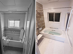 ◎床と浴槽の自動お掃除機能付きハイスペックなお風呂