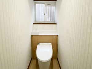 ◎清潔感溢れる収納上手なトイレリフォーム