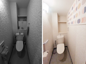 ◎エコカラットで機能性とデザイン性を両立。快適なトイレ空間へ