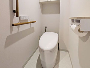 ●ブルーのアクセントが映える。デザイン性と機能性を両立したお家。