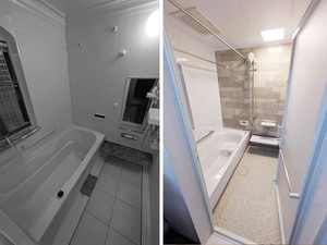 ◎冬場のヒヤッと感を解消。断熱性と清掃性を追求したバスルーム